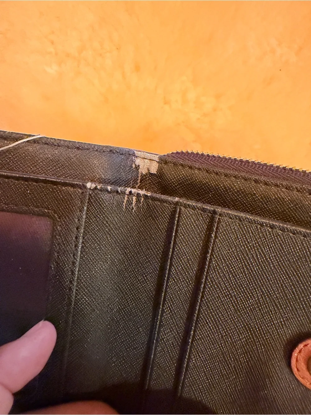 Fossil Emma Mini Multi Black Stripe Wallet - NWT